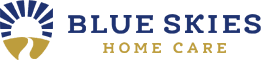 Blue skies home care logo