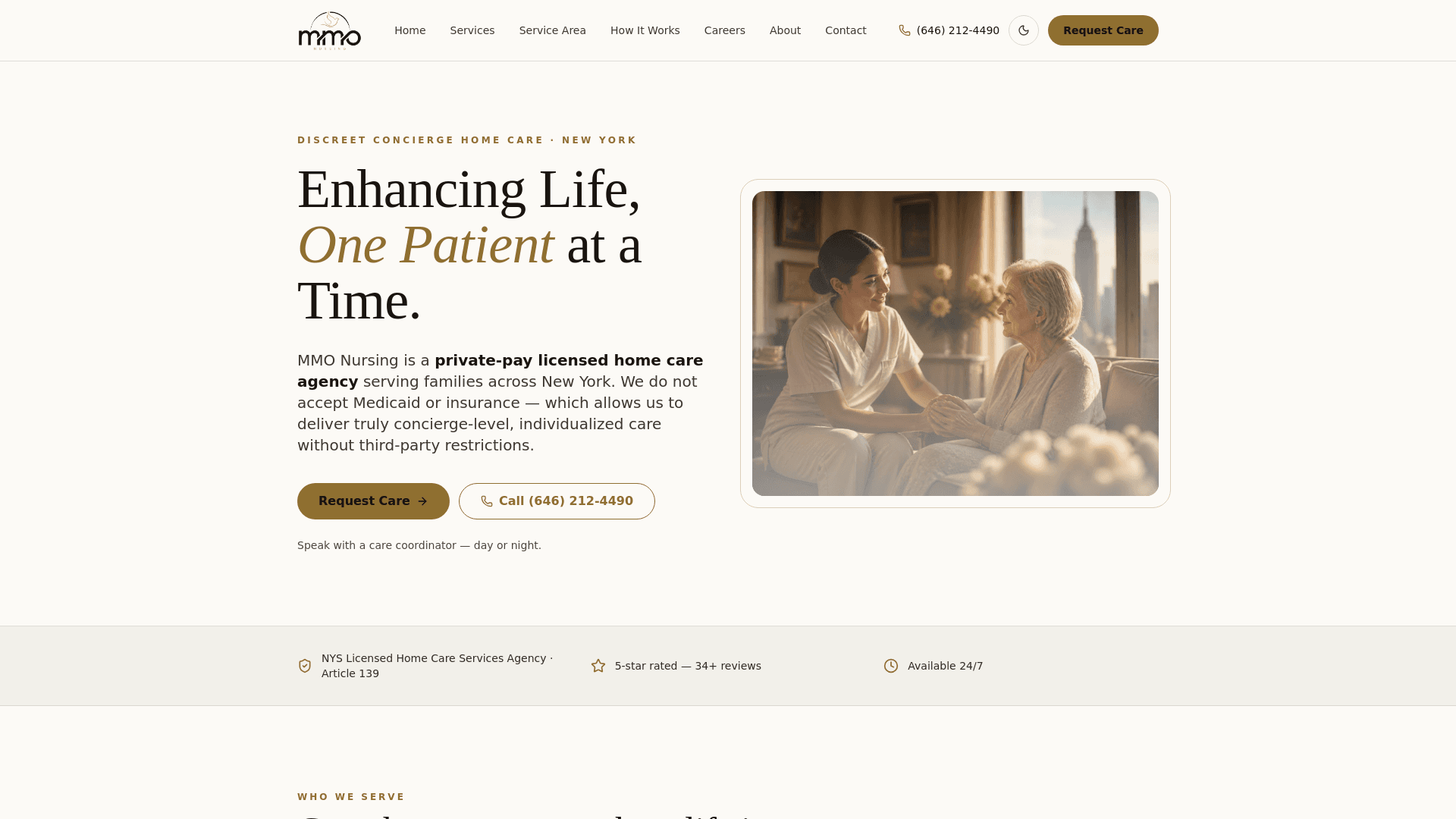 MMO NURSING - Concierge Licensed Home Care Service