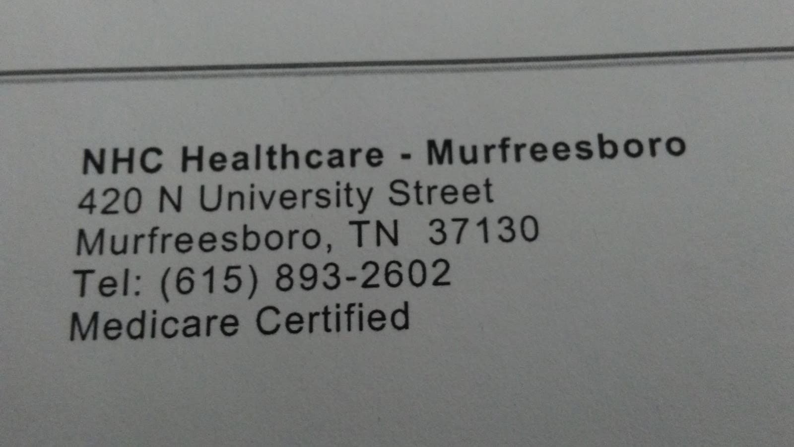 NHC Healthcare