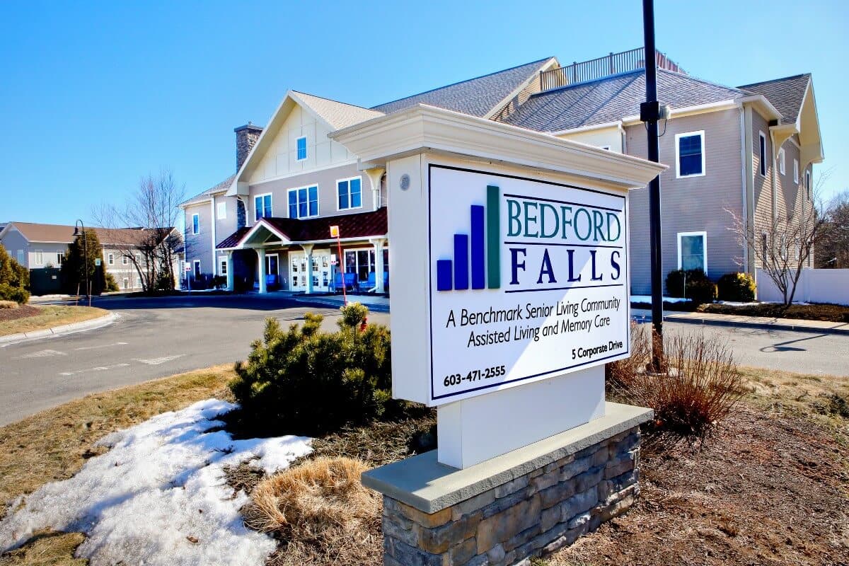 Benchmark at Bedford Falls