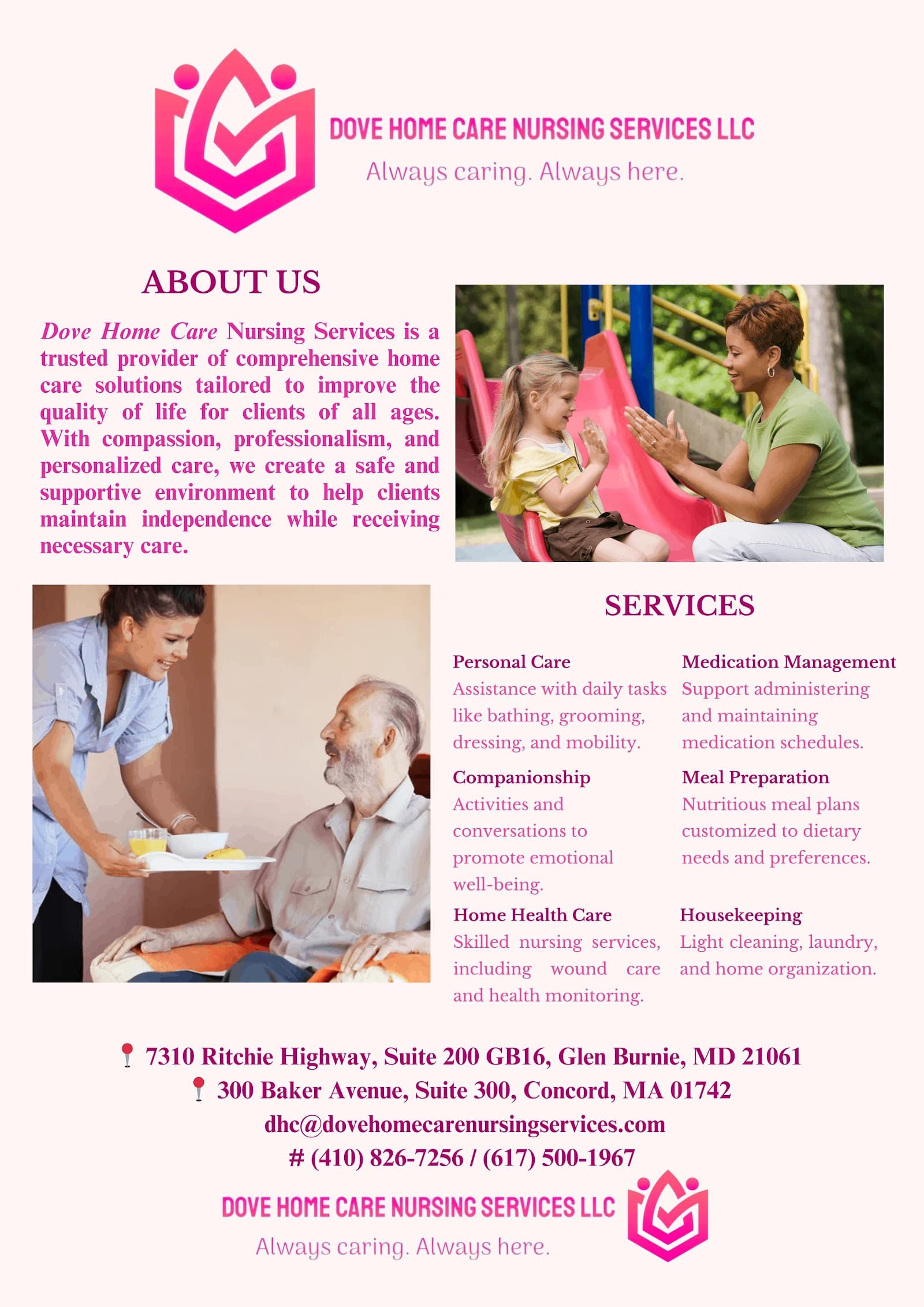 Dove Home Care Nursing Services LLC