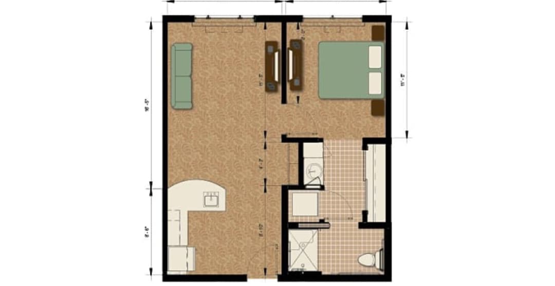 MorningStar Assisted Living & Memory Care at Jordan Creek floor plan 2