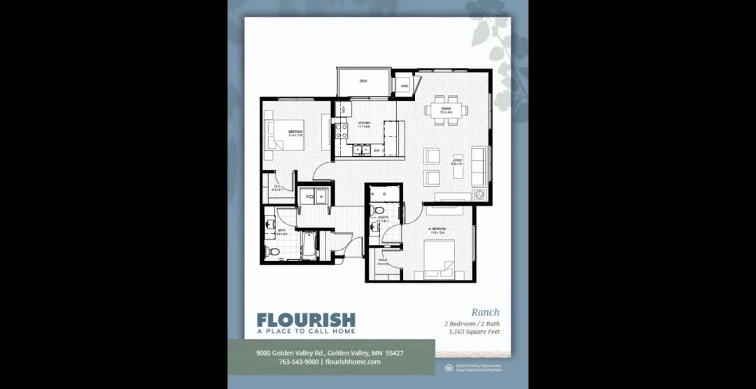 Flourish Senior Living floor plan 2