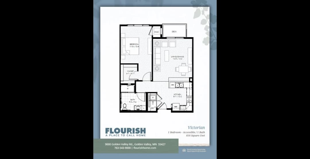 Flourish Senior Living floor plan 3