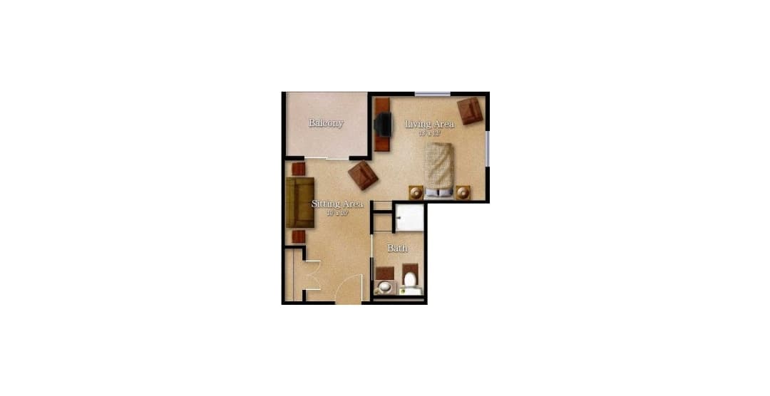 The Granville Assisted Living Center floor plan 2