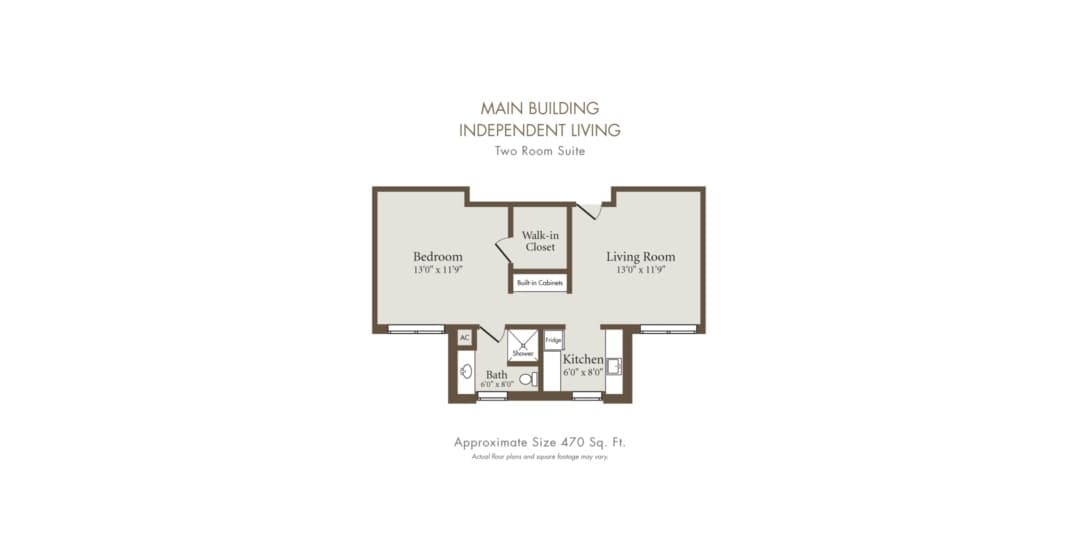 Holly Hall Retirement Community floor plan 1